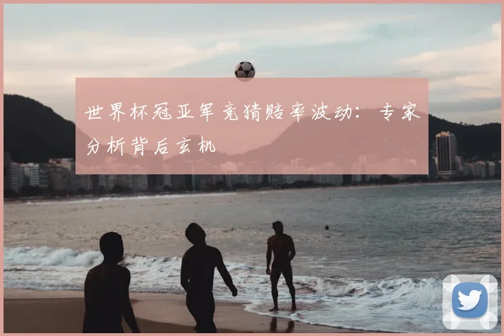 世界杯冠亚军竞猜赔率波动：专家分析背后玄机